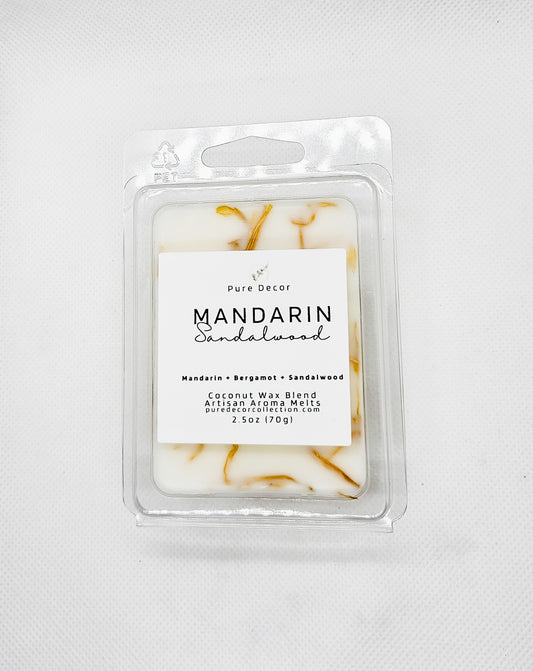 Mandarin + Sandalwood Aroma Melts