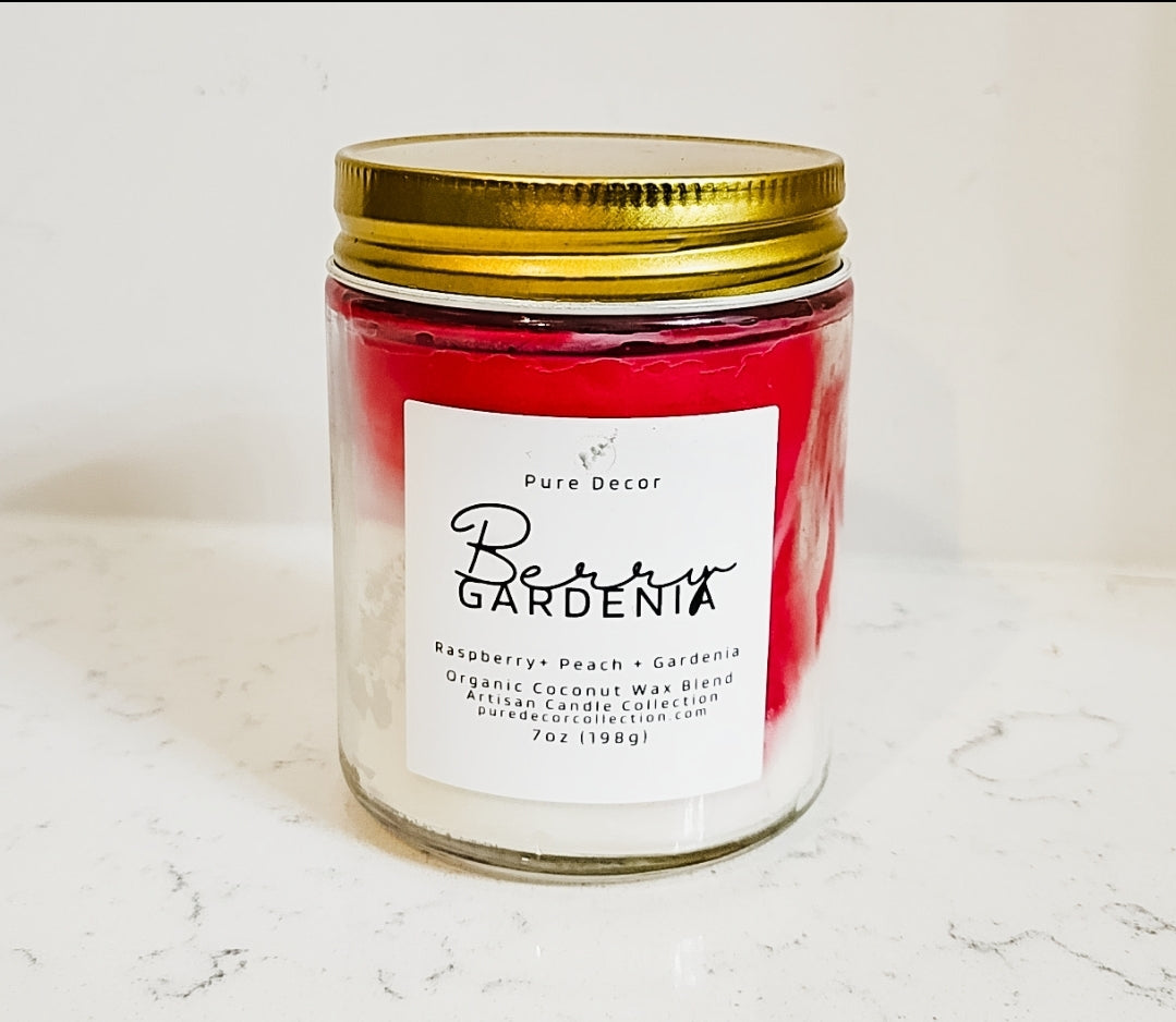 7oz Berry Gardenia Cotton Wick Candle