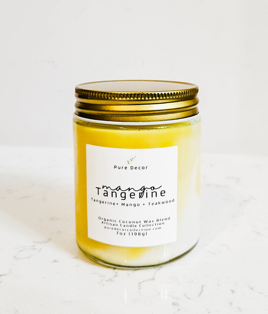 7oz Mango Tangerine Cotton Wick Candle